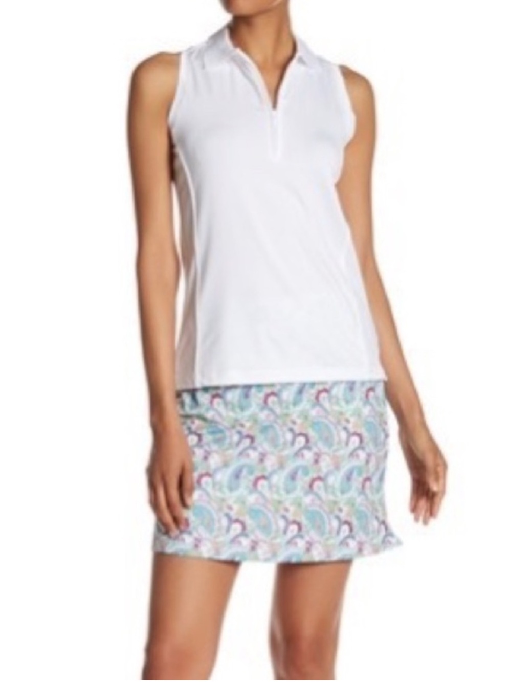 Peter Millar Printed Paisley Sport Skort Size Medium Golf Stretch